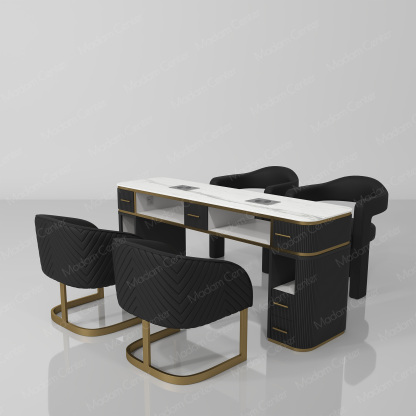 0925 Manicure Table | Double Set-madamcenterOriginal Design,Pedicure & Manicure.,Manicure Table & Chair,原创,美甲桌椅