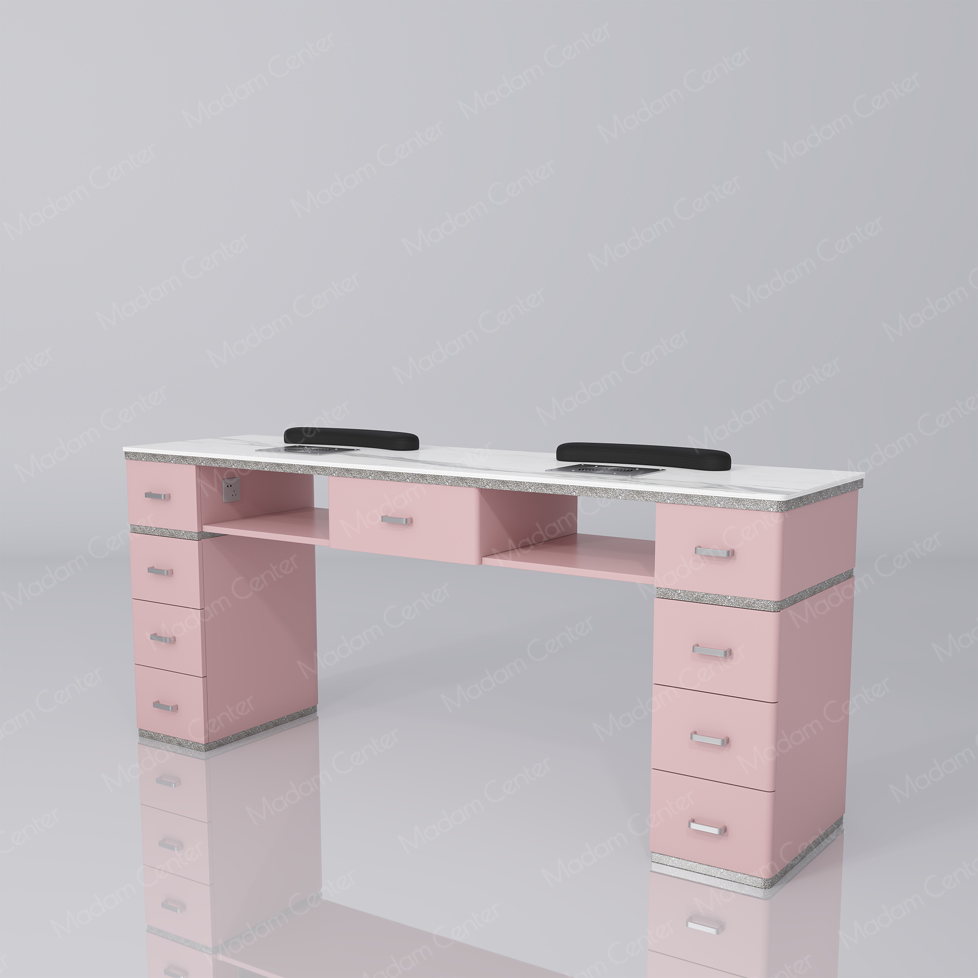 1125 Manicure Table | Double Set-madamcenterOriginal Design,Pedicure & Manicure.,Manicure Table & Chair,原创,美甲桌椅