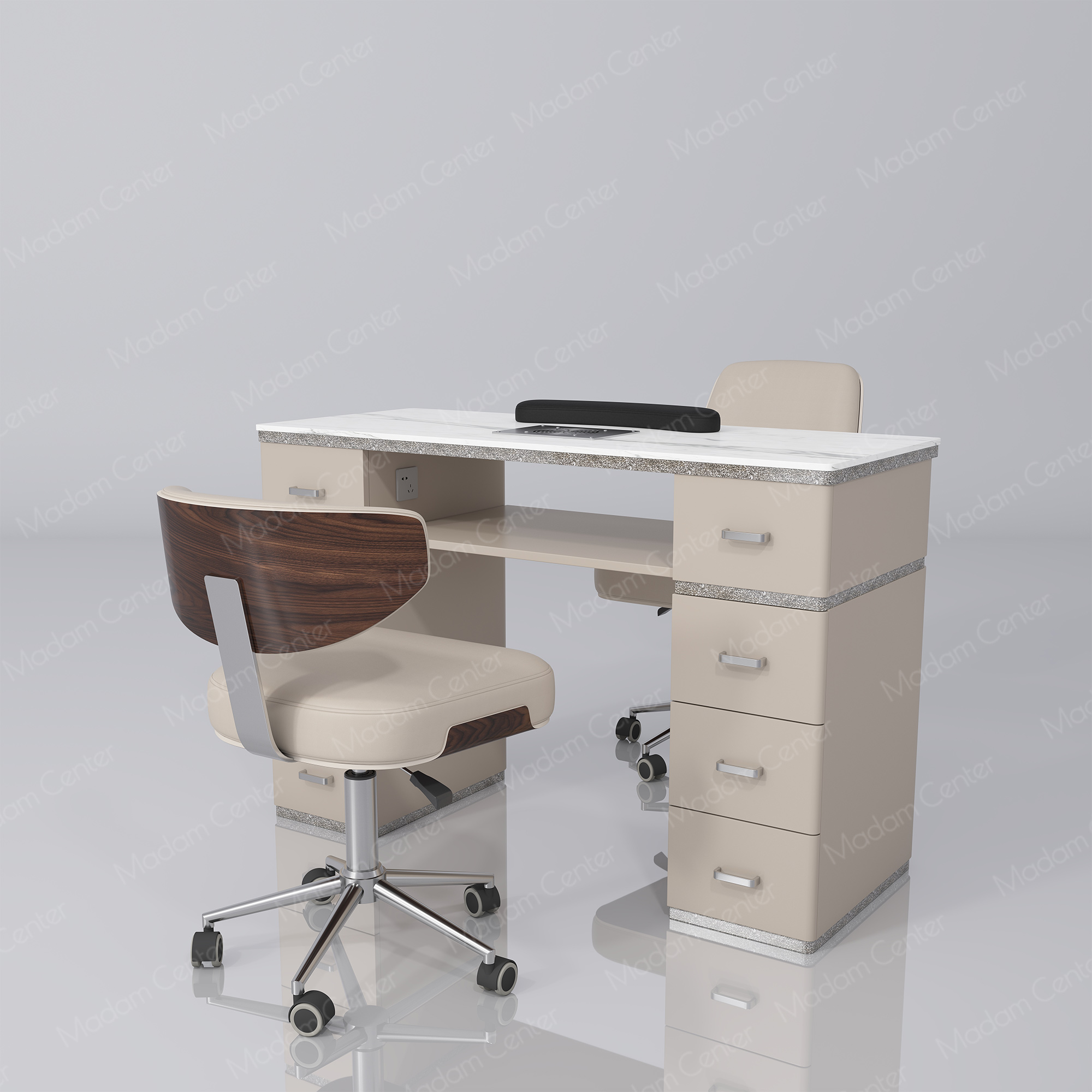 1125 Manicure Table | Single Set-madamcenterOriginal Design,Pedicure & Manicure.,Manicure Table & Chair,原创,美甲桌椅