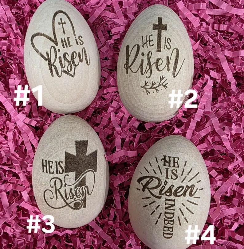 Wood Easter Eggs