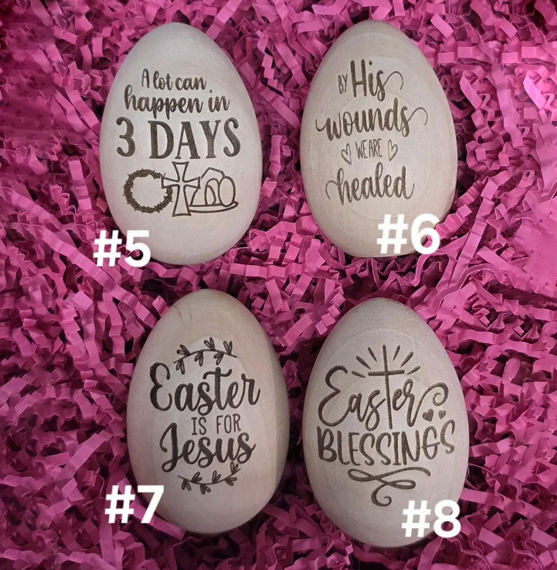 Wood Easter Eggs