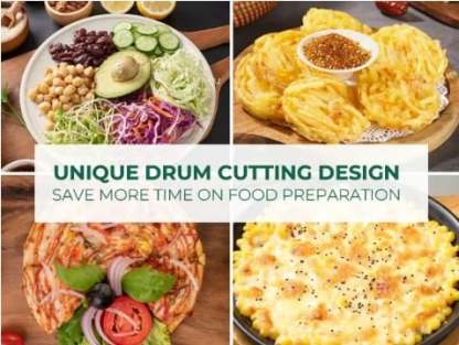 3 in 1 Rotary Cheese Grater Vegetable Slicer