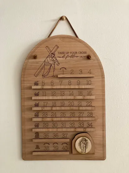 Wooden Lent Calendar