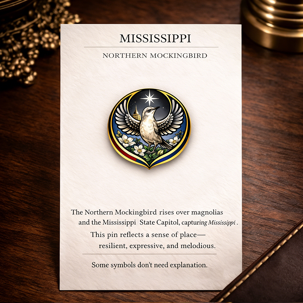 State Bird Pins Collection