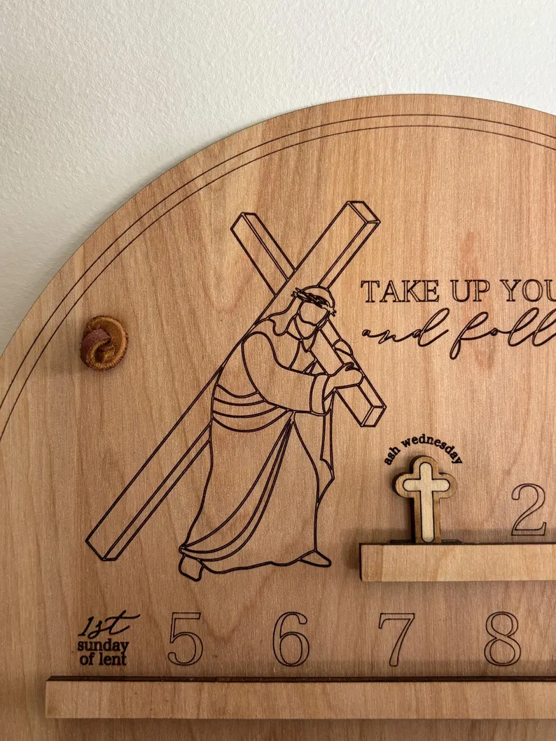 Wooden Lent Calendar