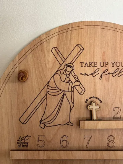 Wooden Lent Calendar
