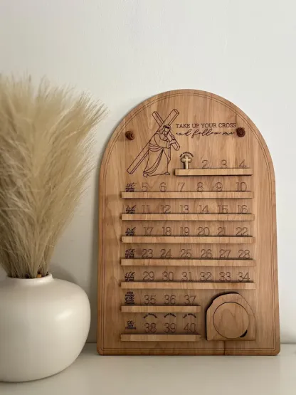Wooden Lent Calendar