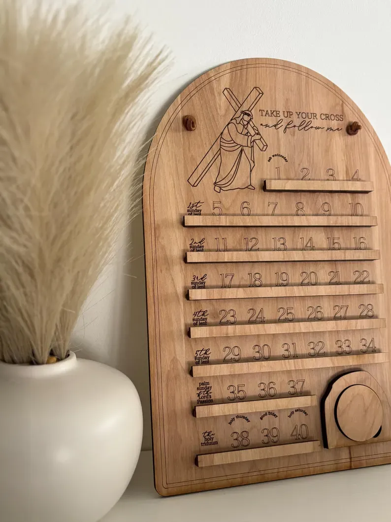 Wooden Lent Calendar