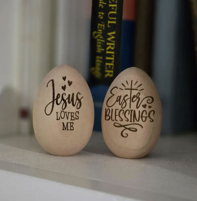 Wood Easter Eggs