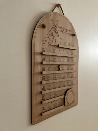 Wooden Lent Calendar