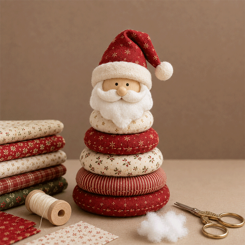 🎅 DIY Christmas Patchwork Doll Kit