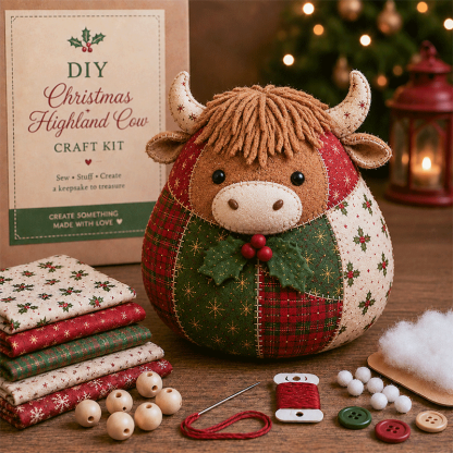 🐾 DIY Christmas Animal Patchwork Kit