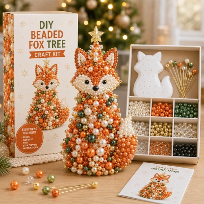 🐾 Animal-Themed Beaded Christmas Tree DIY Kit