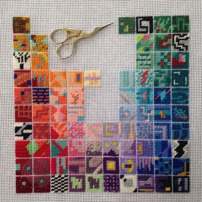 🪡 Creative Mosaic Color Block Cross-Stitch Kit