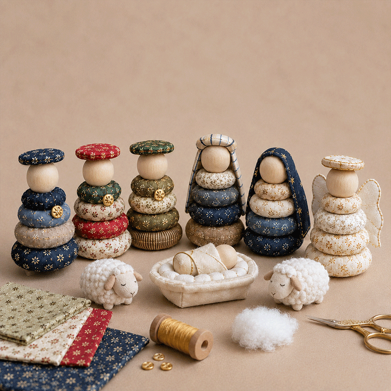 ✝️ DIY Quilted Nativity Scene Kit