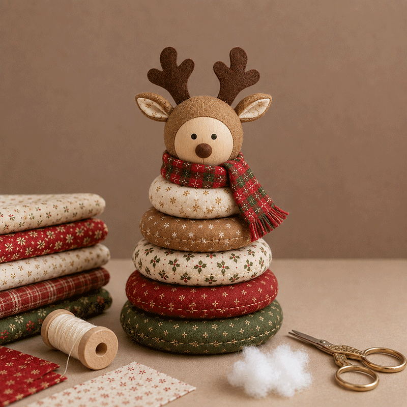 🎅 DIY Christmas Patchwork Doll Kit