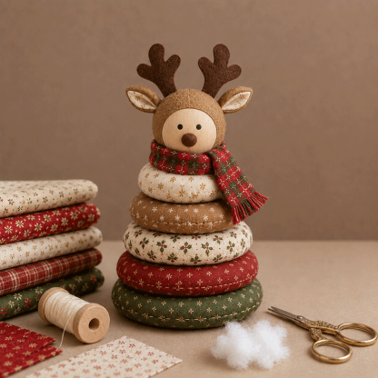 🎅 DIY Christmas Patchwork Doll Kit