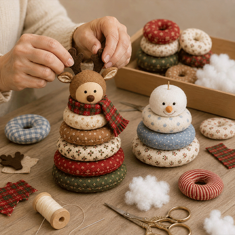 🎅 DIY Christmas Patchwork Doll Kit