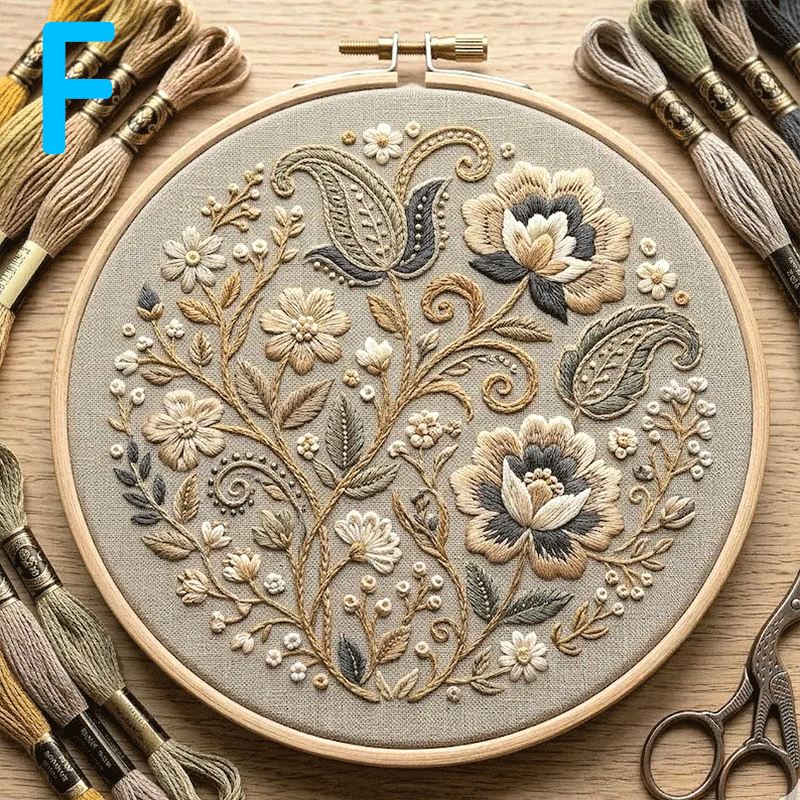 🔥49% Off Last Day - BUY 3 GET 1 FREE🌸Floral Series Hand Embroidery Kit (📦Buy 3 Free Shipping)
