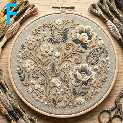🔥49% Off Last Day - BUY 3 GET 1 FREE🌸Floral Series Hand Embroidery Kit (📦Buy 3 Free Shipping)