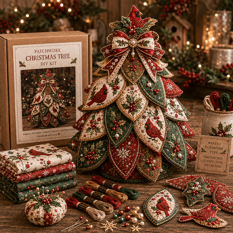 🔥49% Off Last Day -🎄 Beaded & Quilted Christmas Tree DIY Kit