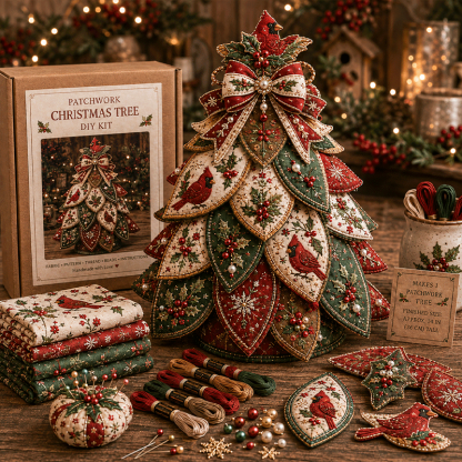 🔥49% Off Last Day -🎄 Beaded & Quilted Christmas Tree DIY Kit