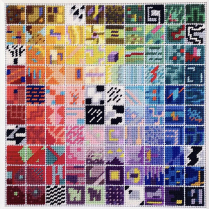 🪡 Creative Mosaic Color Block Cross-Stitch Kit