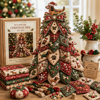 🔥49% Off Last Day -🎄 Beaded & Quilted Christmas Tree DIY Kit