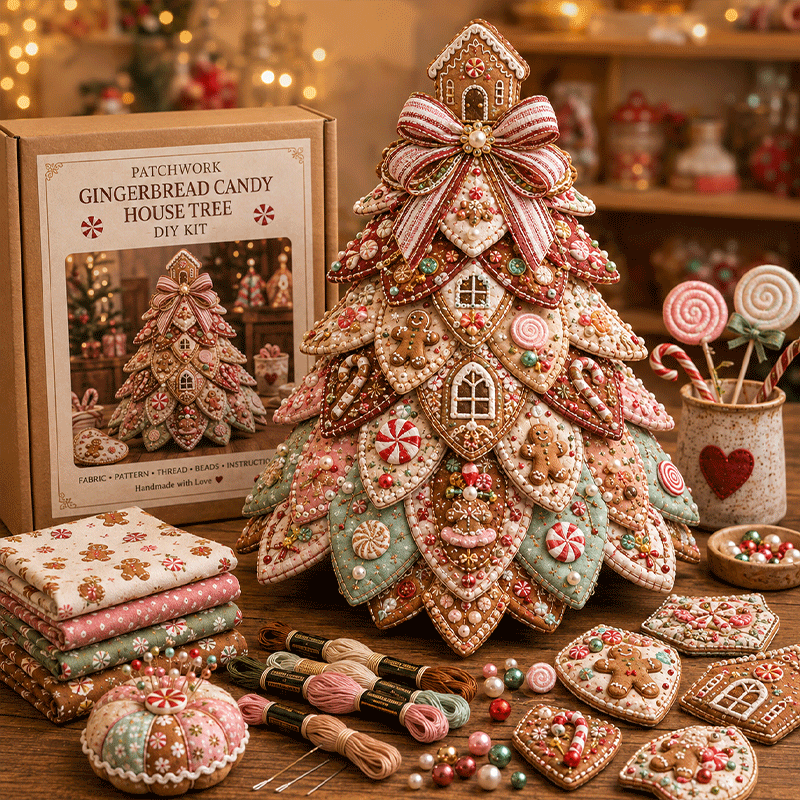 🔥49% Off Last Day -🎄 Beaded & Quilted Christmas Tree DIY Kit