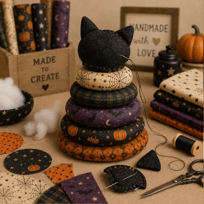 🎃 DIY Halloween Patchwork Sewing Kit