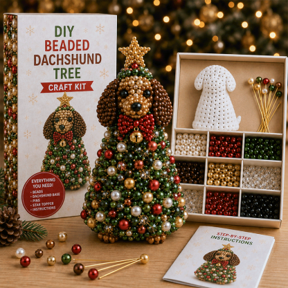 🐾 Animal-Themed Beaded Christmas Tree DIY Kit