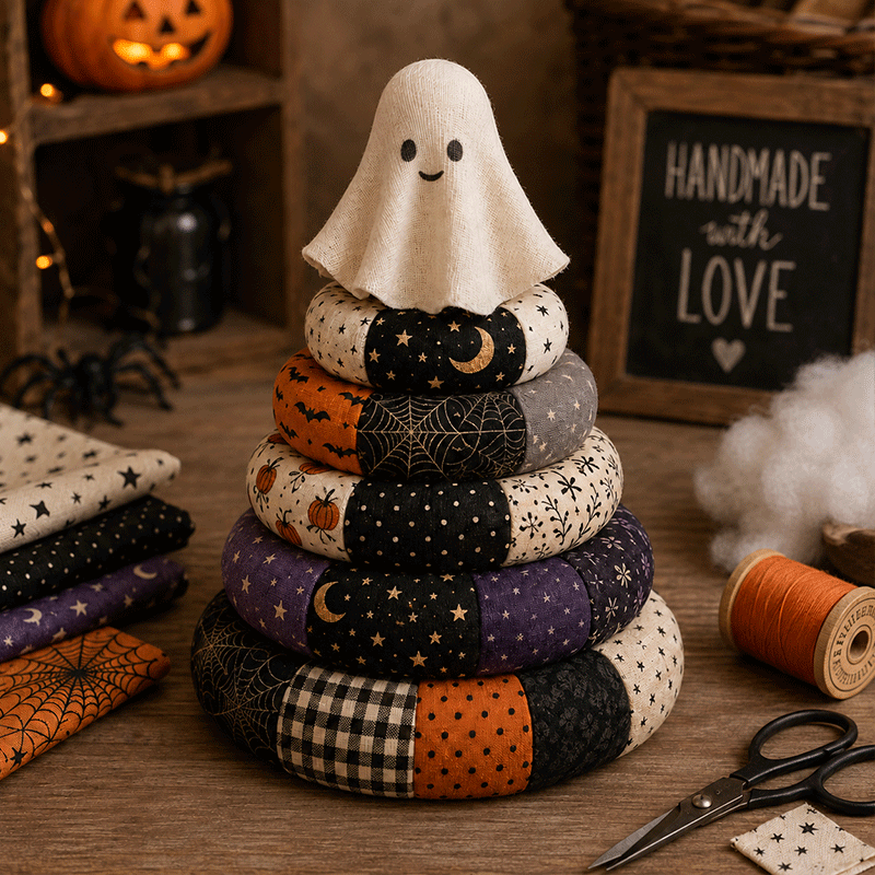 🎃 DIY Halloween Patchwork Sewing Kit