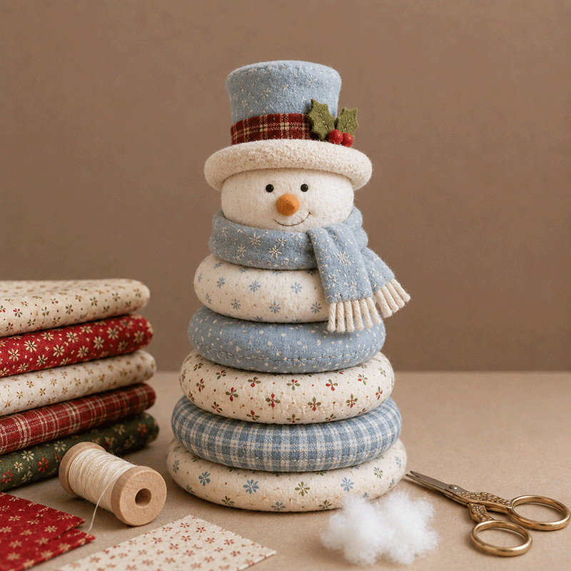 🎅 DIY Christmas Patchwork Doll Kit