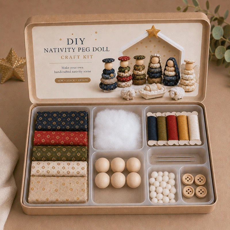 ✝️ DIY Quilted Nativity Scene Kit