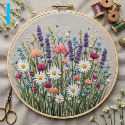 🔥49% Off Last Day - BUY 3 GET 1 FREE🌸Floral Series Hand Embroidery Kit (📦Buy 3 Free Shipping)