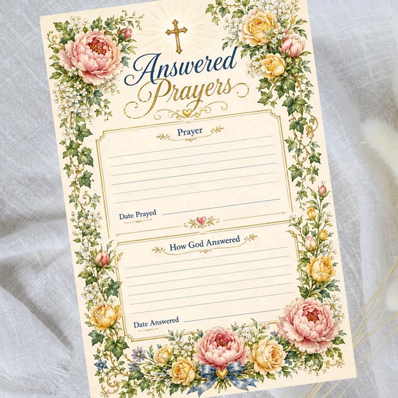 🔥50% Off Last Day - BUY 3 GET 1 FREE🔥Christian Prayer Journal Set