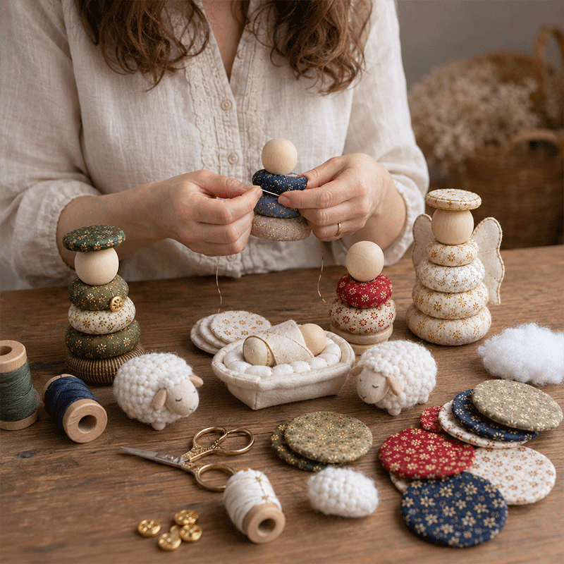 ✝️ DIY Quilted Nativity Scene Kit