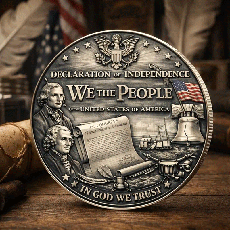 American Independence Challenge Coin | 🗽1776–2026 Independence Spirit Collector's Edition