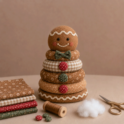 🎅 DIY Christmas Patchwork Doll Kit