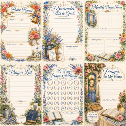 🔥50% Off Last Day - BUY 3 GET 1 FREE🔥Christian Prayer Journal Set