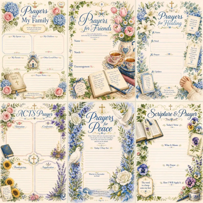 🔥50% Off Last Day - BUY 3 GET 1 FREE🔥Christian Prayer Journal Set