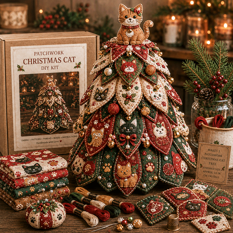 🔥49% Off Last Day -🎄 Beaded & Quilted Christmas Tree DIY Kit