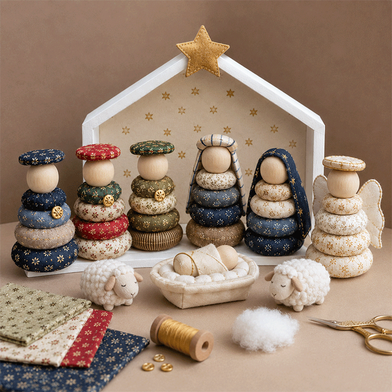 ✝️ DIY Quilted Nativity Scene Kit