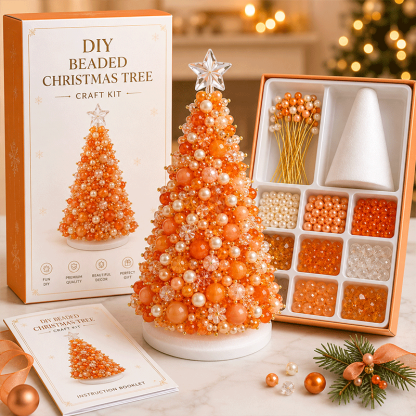 🔥49% Off Last Day - BUY 3 GET 1 FREE🎄 Dreamy Beaded Christmas Tree DIY Kit