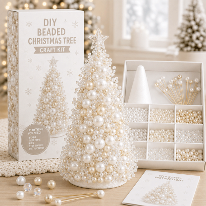 🔥49% Off Last Day - BUY 3 GET 1 FREE🎄 Dreamy Beaded Christmas Tree DIY Kit
