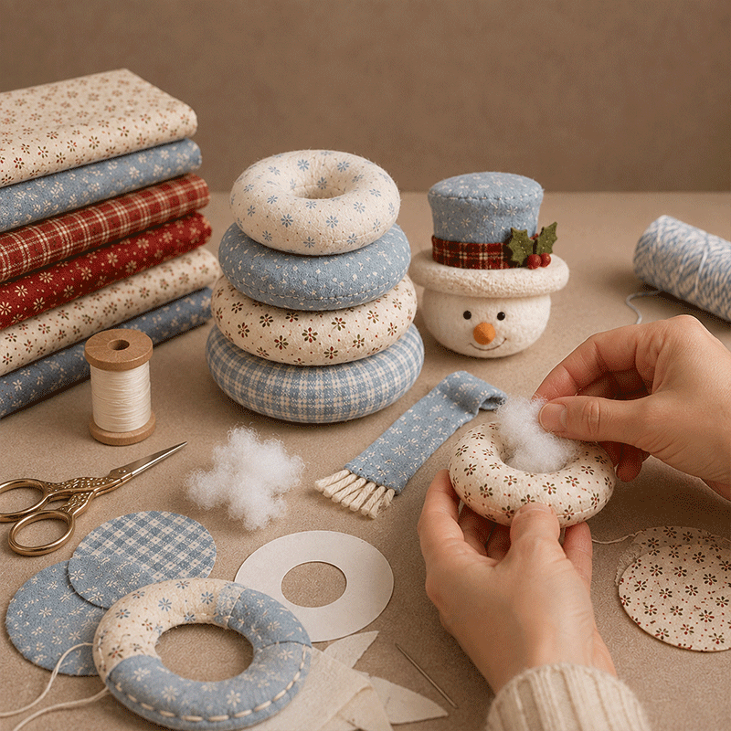 🎅 DIY Christmas Patchwork Doll Kit