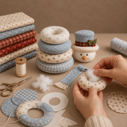 🎅 DIY Christmas Patchwork Doll Kit