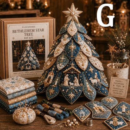 🔥49% Off Last Day -✝️ Religious-Themed Beaded & Quilted Christmas Tree DIY Kit