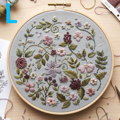🔥49% Off Last Day - BUY 3 GET 1 FREE🌸Floral Series Hand Embroidery Kit (📦Buy 3 Free Shipping)