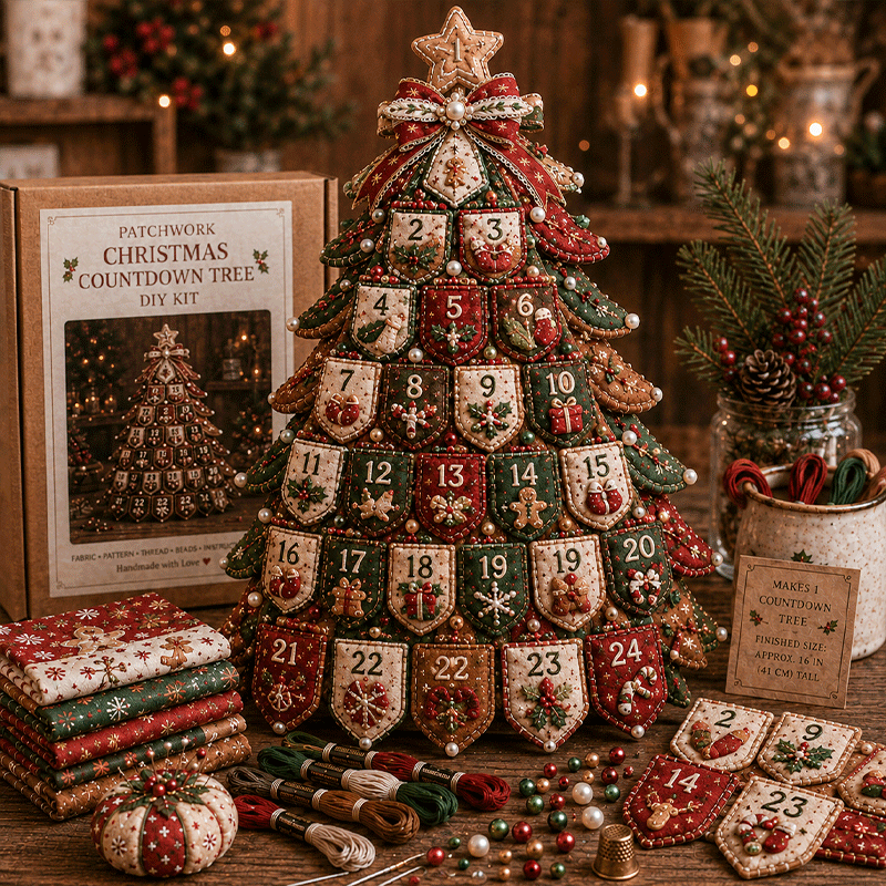 🔥49% Off Last Day -🎄 Beaded & Quilted Christmas Tree DIY Kit